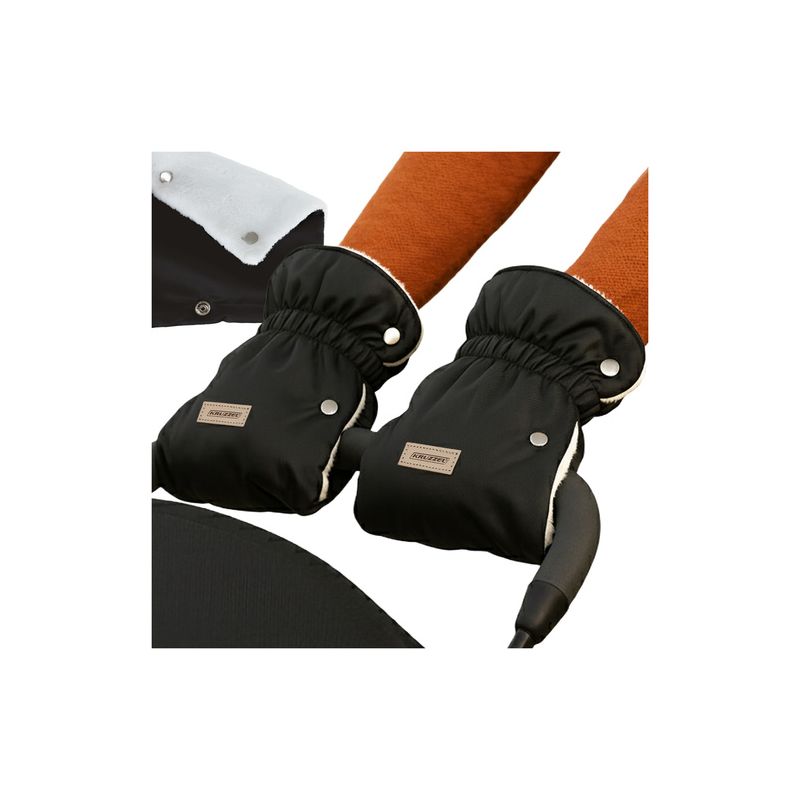 Manoplas para Cochecito de Bebé Kruzzel - Set Doble Color Negro