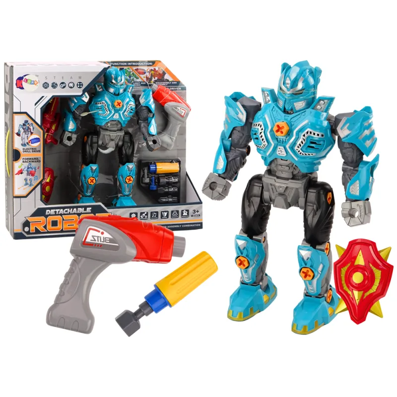 Robot Tornillo con Luz y Sonido Turquesa
