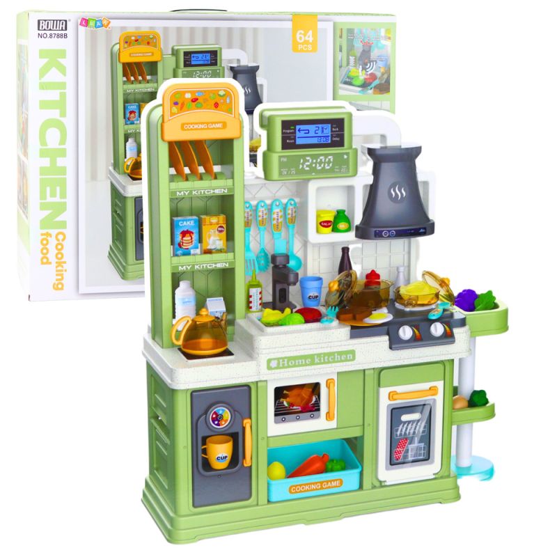 Cocina Infantil de Juguete con Vapor y Cambio de Color 64 Piezas