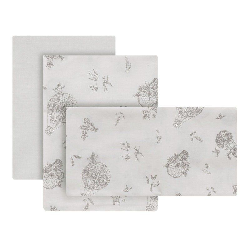Sabana Cuna 3 Pcs (cuna 70) 70x140x1 Cm Globe Crudo - Cambrass