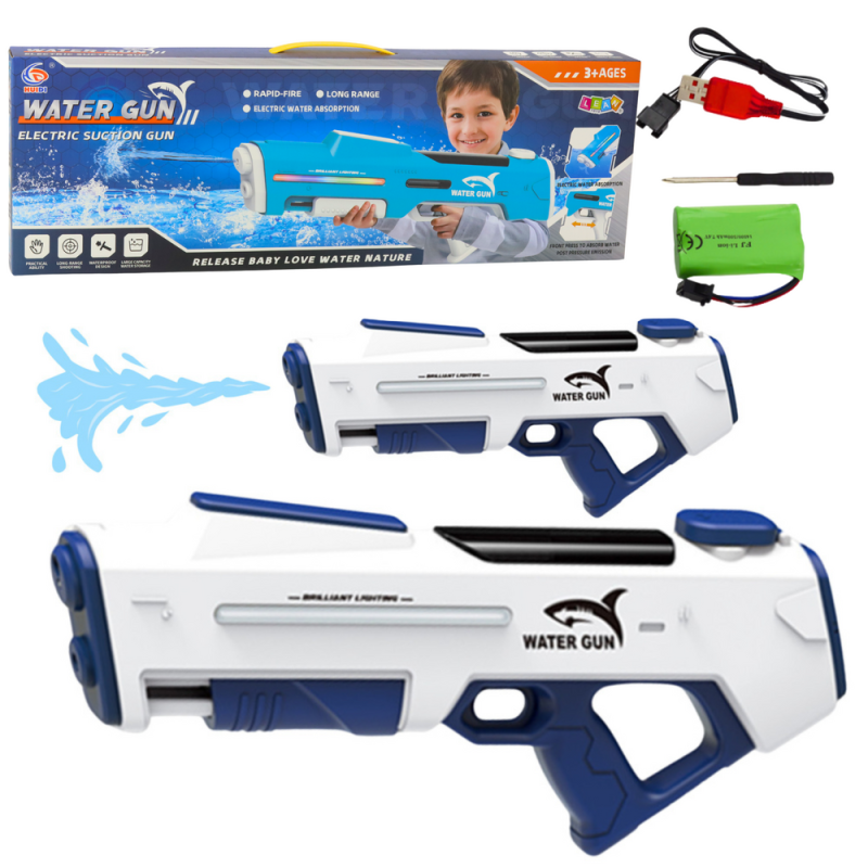 Rifle de Agua Eléctrico Automático Blanco 61cm