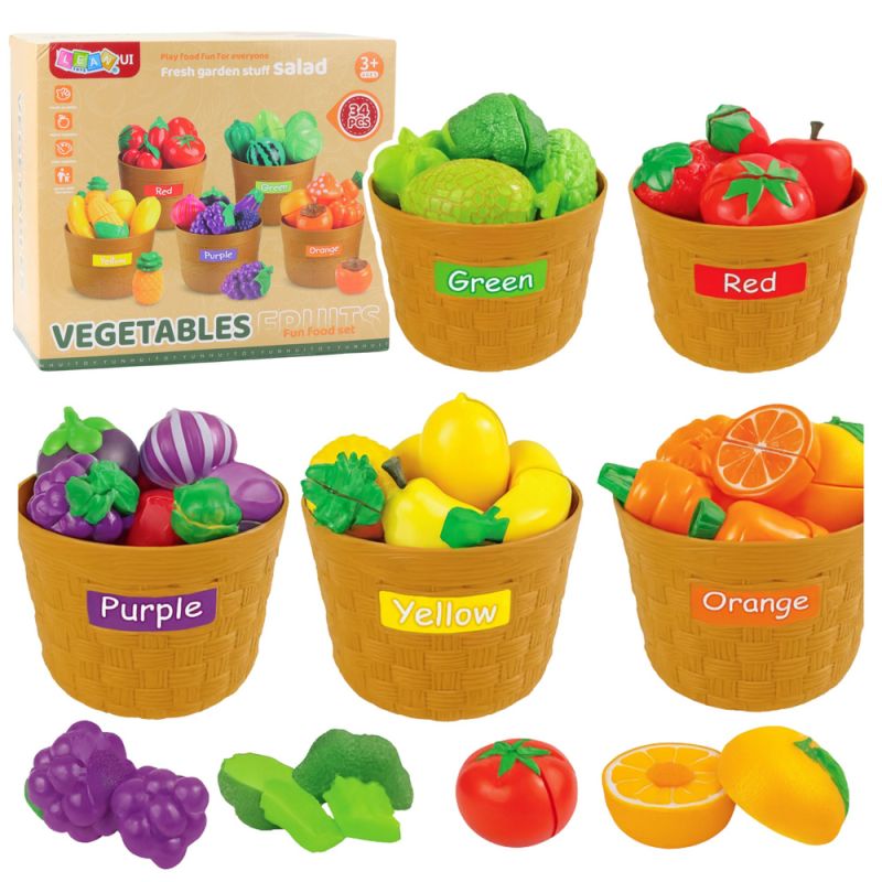 Juego Educativo de Cortar Frutas y Verduras 34 Piezas