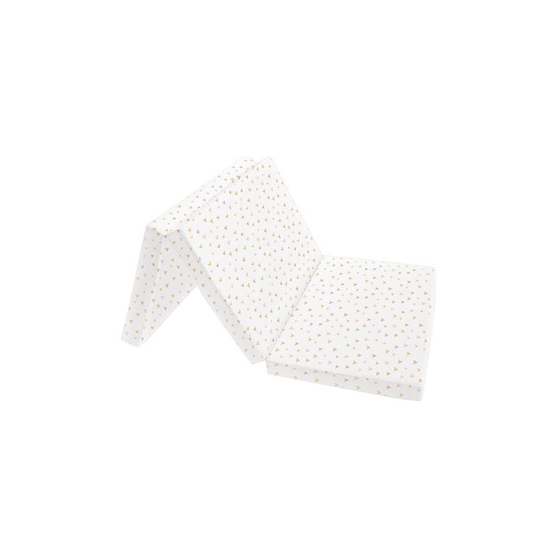 Colchón Plegable Kikkaboo 60x120 cm para Bebés con Diseño Hearts
