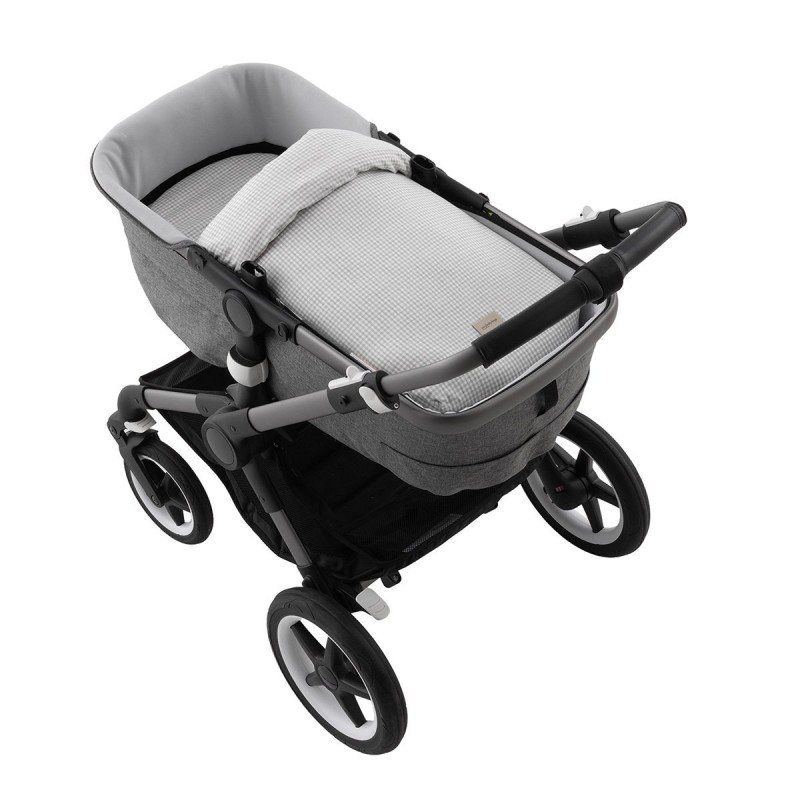Saco Capazo + Colchoneta Polo Grey 35x80x6 Cm - Cambrass