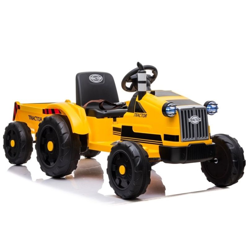 Tractor Eléctrico Infantil CH9959 Amarillo con Control Remoto