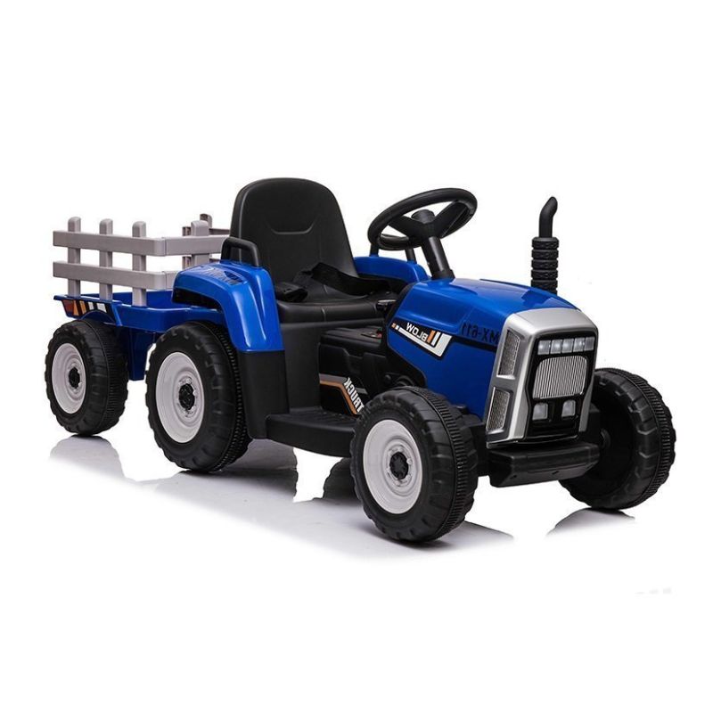 Tractor Eléctrico Infantil XMX611 Azul con Control Remoto