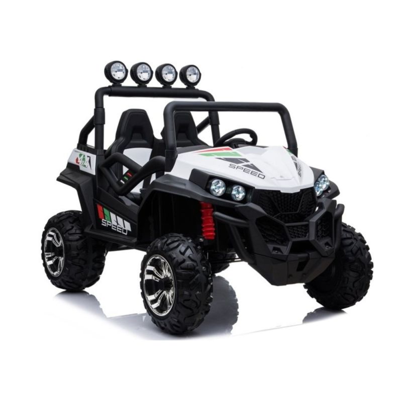 Buggy Eléctrico S2588 Blanco con Control Remoto y Luces