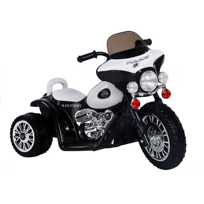 Moto Eléctrica Infantil Negra con Luces y Música