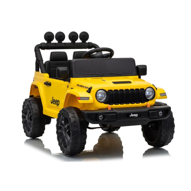 Jeep Rubicon DK-JWR558 Vehículo Eléctrico Amarillo
