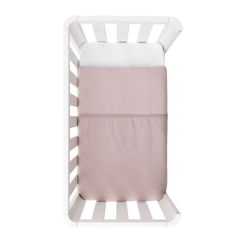 Funda nórdica minicuna Unic Cambrass, rosa · 70 x 77 cm