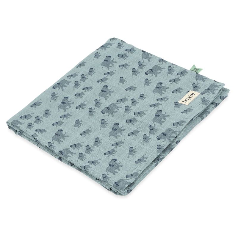 Toalla muselina Trixie 110x110cm Elefante Encantador
