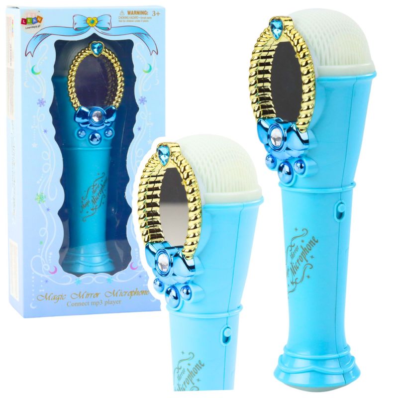 Espejo Mágico con Micrófono y Luces Azul