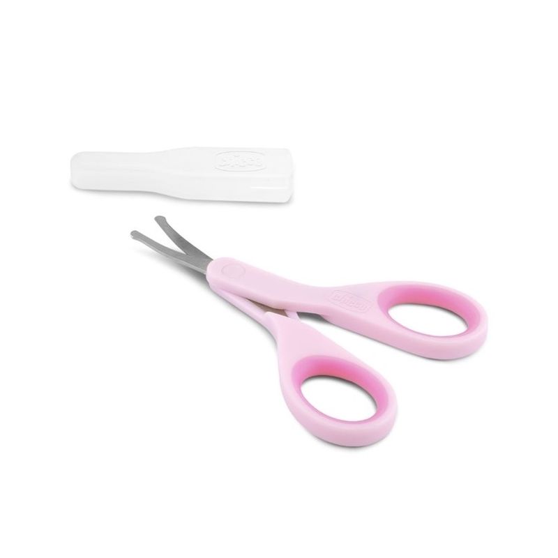 Tijeras para Bebés Chicco con Funda Rosa