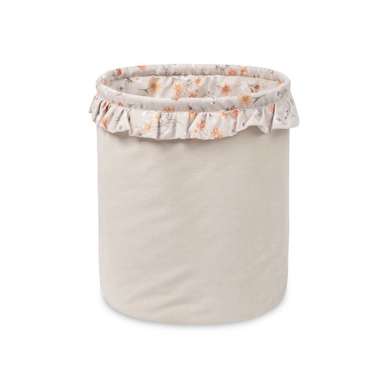 Cesta para Juguetes Sensillo Bloom Beige, Algodón Seguro