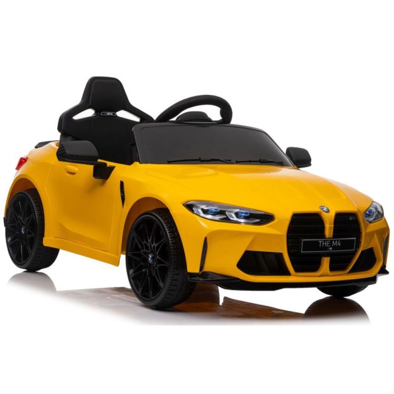 Coche eléctrico infantil BMW M4 amarillo Lean Cars · SX2418 · 12V · 3 marchas