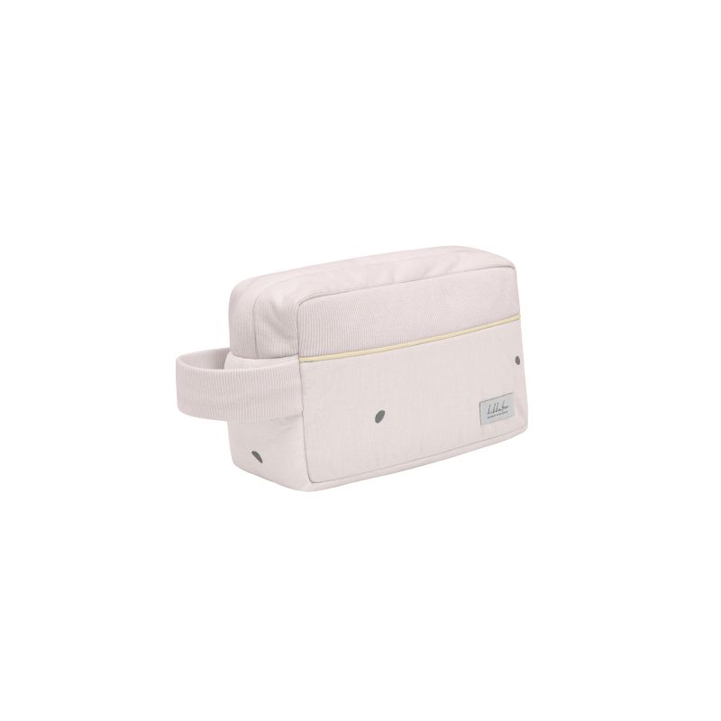 Neceser accesorios bebé Kikkaboo Hedge-hugs beige · 23x13,5x9 cm · algodón acolchado
