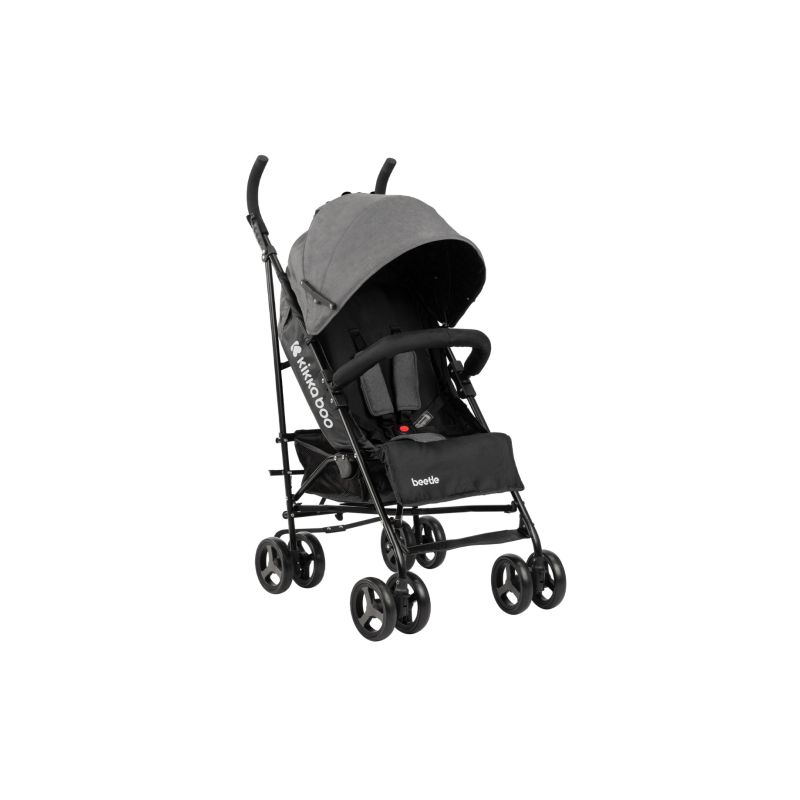 Silla de Paseo Kikkaboo Beetle Gris - Ligera y Compacta