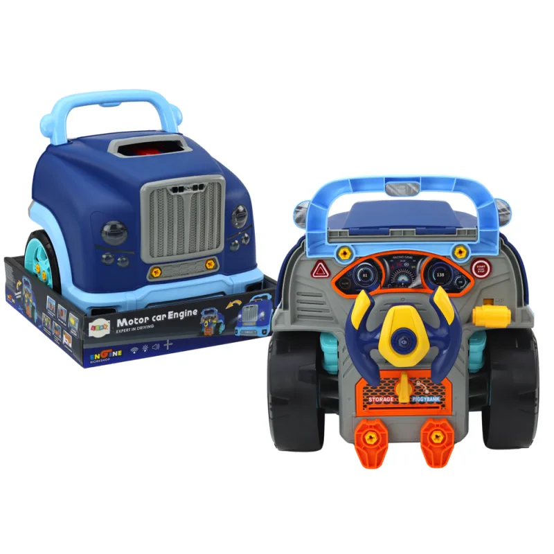 Camión Taller de Motor Desmontable Azul para Niños