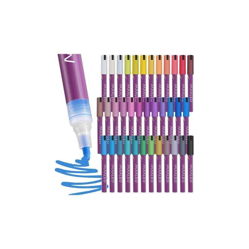 Set de Marcadores Acrílicos 36 Piezas Maaleo - Creatividad para Bebés