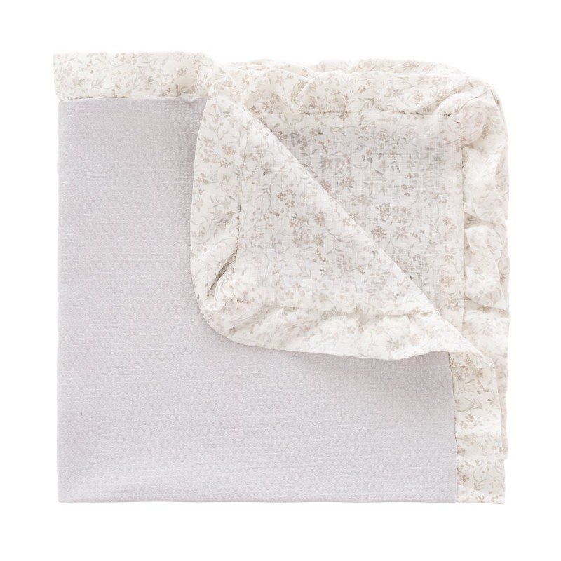 Manta Reversible 65x65x1 Cm Linen Gris - Cambrass