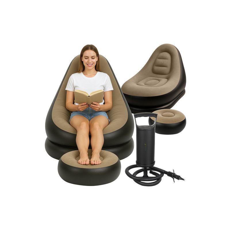 Sillón Inflable Gardlov para Jardín y Playa - Con Descanso