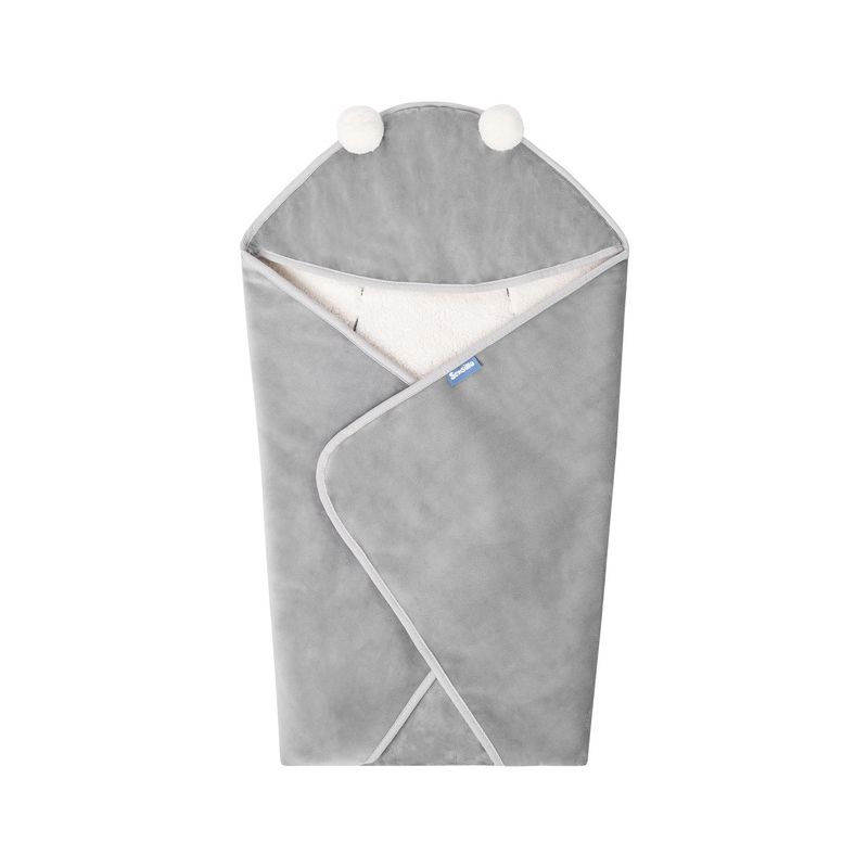 Manta Arrullo para Silla de Auto Sensillo - Gris Plush 75x75