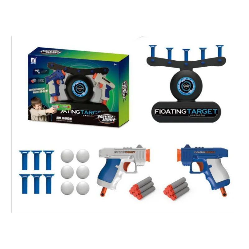 Juego de Tiro con Pistola y Pelotas Flotantes