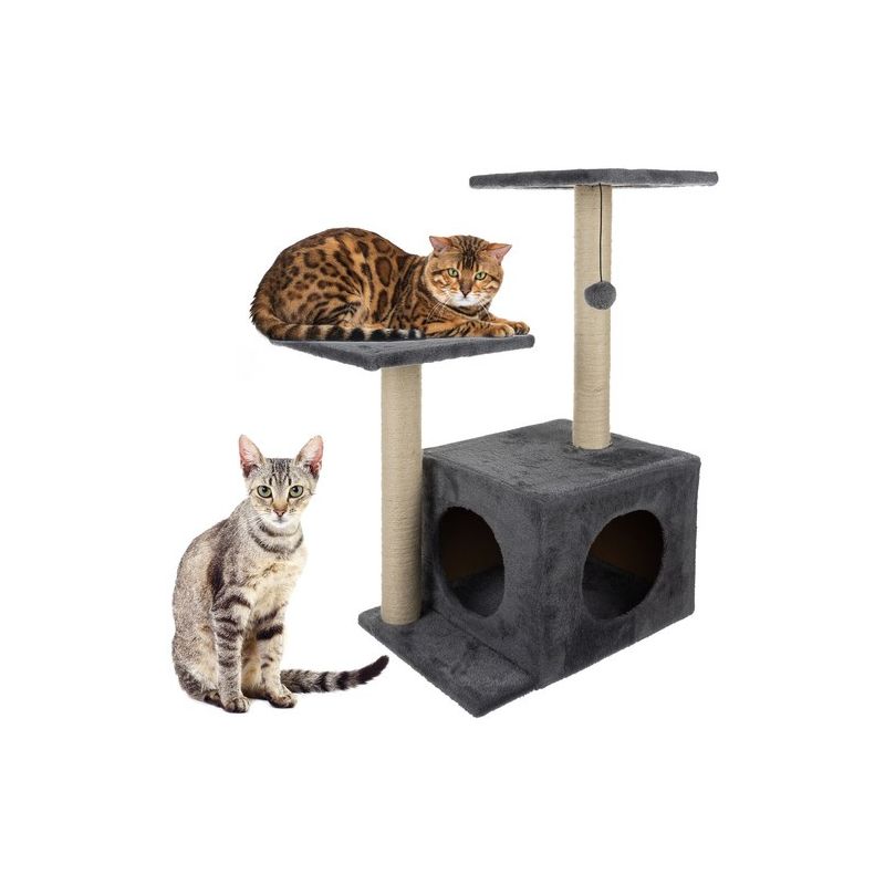 Rascador para gatos Purlov 71cm gris - Árbol para gatos