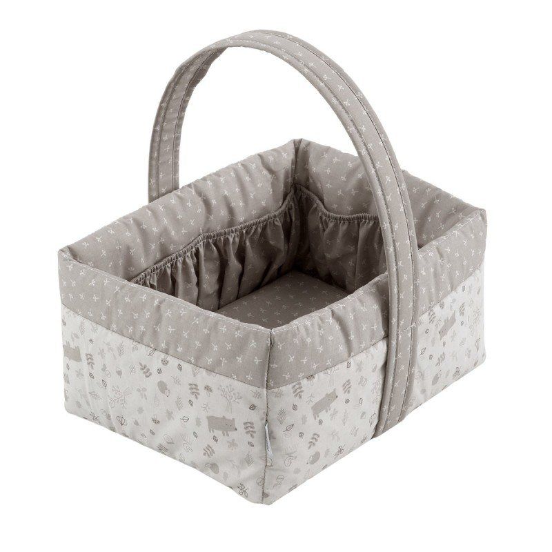 Cesta Canastilla 22.5x29x29 Cm Abete Beige - Cambrass
