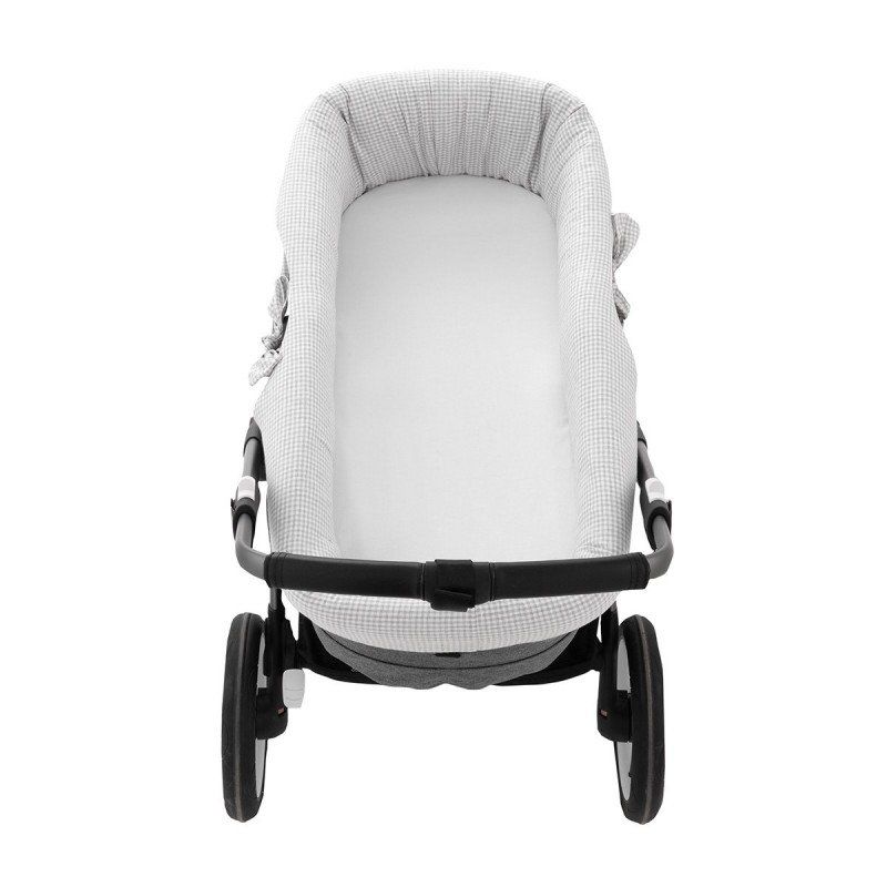 Funda Capazo Reversible Polo Grey 35x75x35 Cm - Cambrass