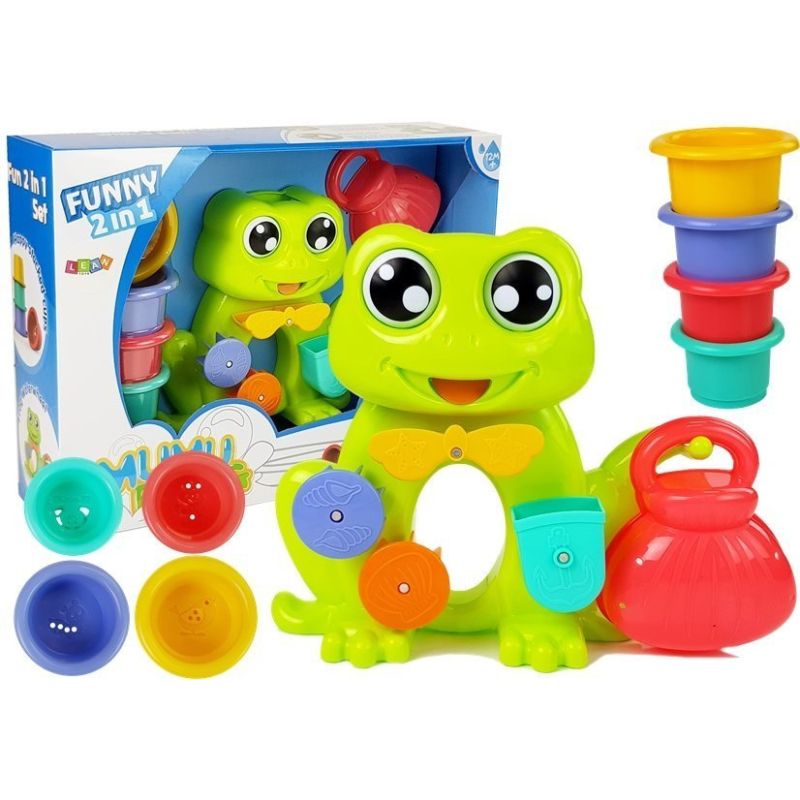 Set de Baño Rana con Cascada y Cubos