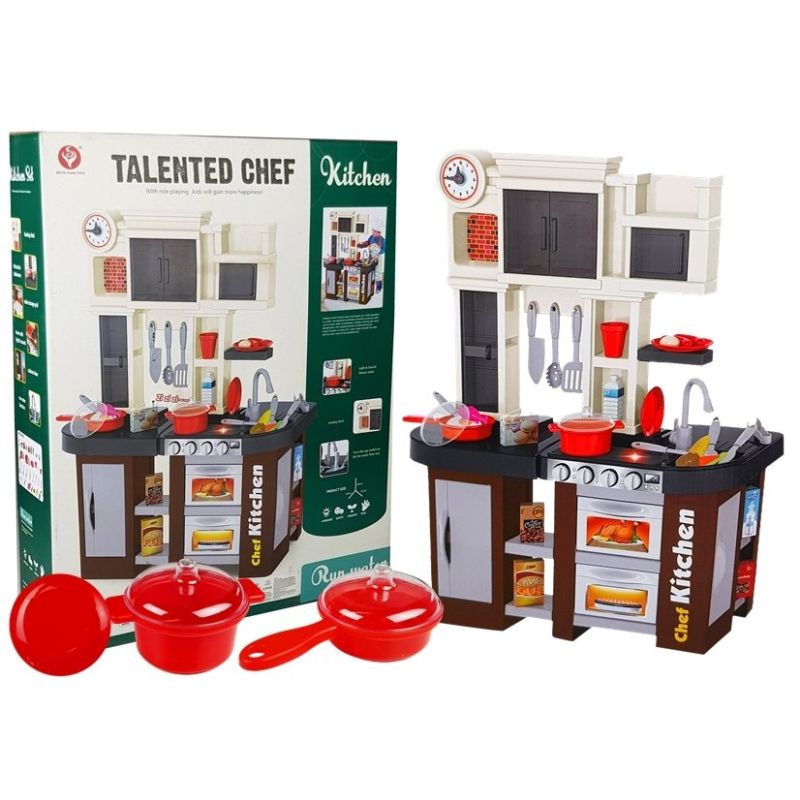 Cocina Interactiva Infantil con Luz, Sonido y 58 Accesorios — Lean Toys