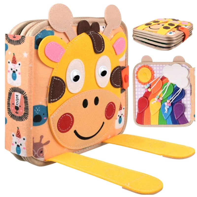 Tablero de Actividades Jirafa Kruzzel - Juguete Educativo