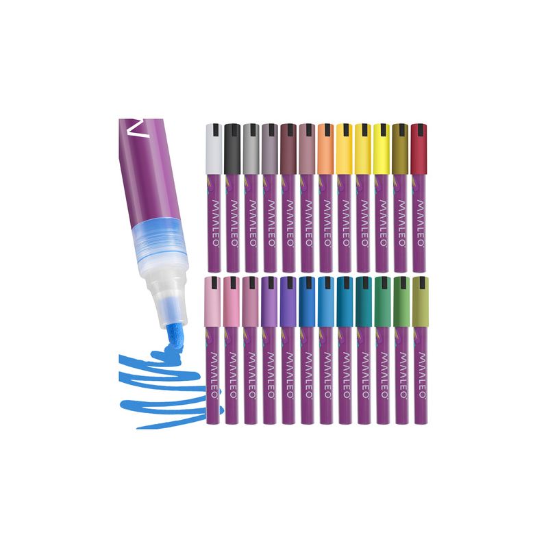 Marcadores Acrílicos Maaleo - Set de 24 Colores