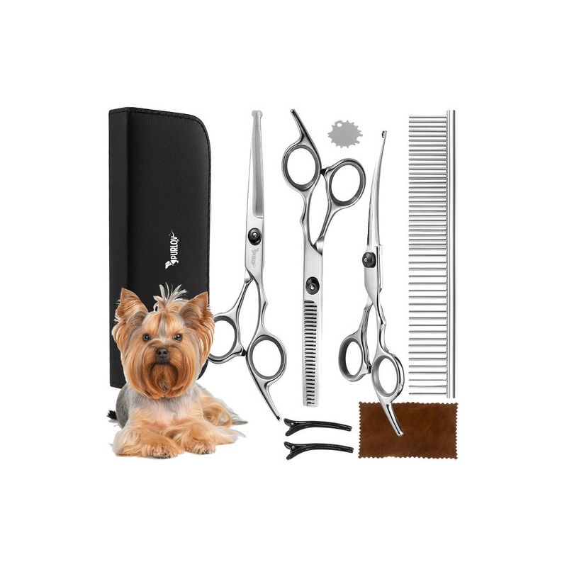 Tijeras para el cuidado de mascotas Purlov - Set de alta calidad
