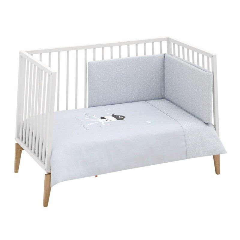 Jgo 2 Pcs.f.nordica Cuna 70 Be Ocean Gris 110x170x3 Cm - Cambrass