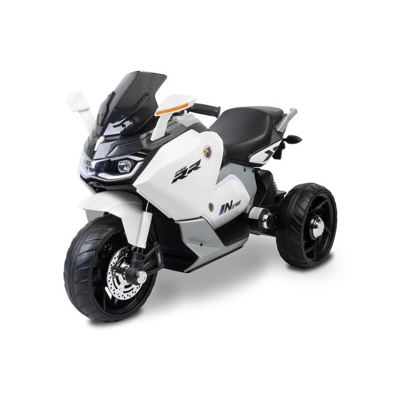 Moto Eléctrica Infantil Nitro Blanca Toyz de Tres Ruedas