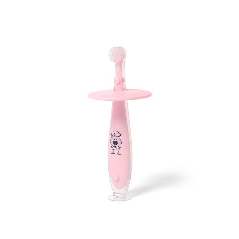 Cepillo de dientes suave Babyono para bebés 6+ meses - Rosa
