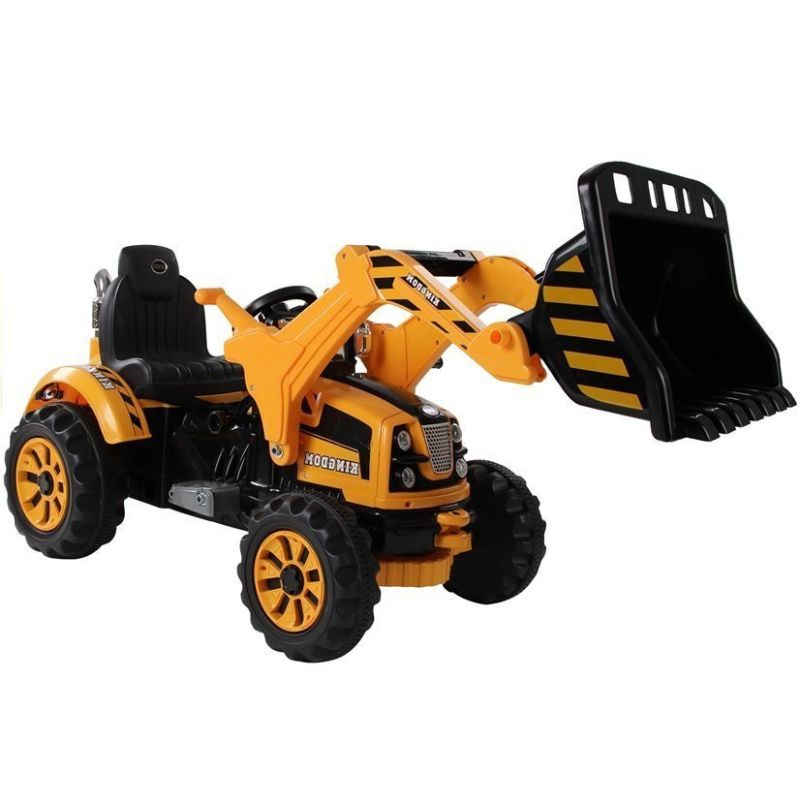 Cargadora Eléctrica Infantil con Cubo Excavador 12V Naranja — Lean Cars
