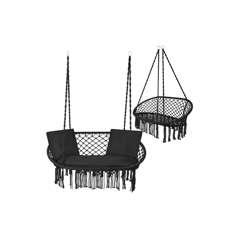 Columpio doble Gardlov para jardín, 300kg, 2 plazas