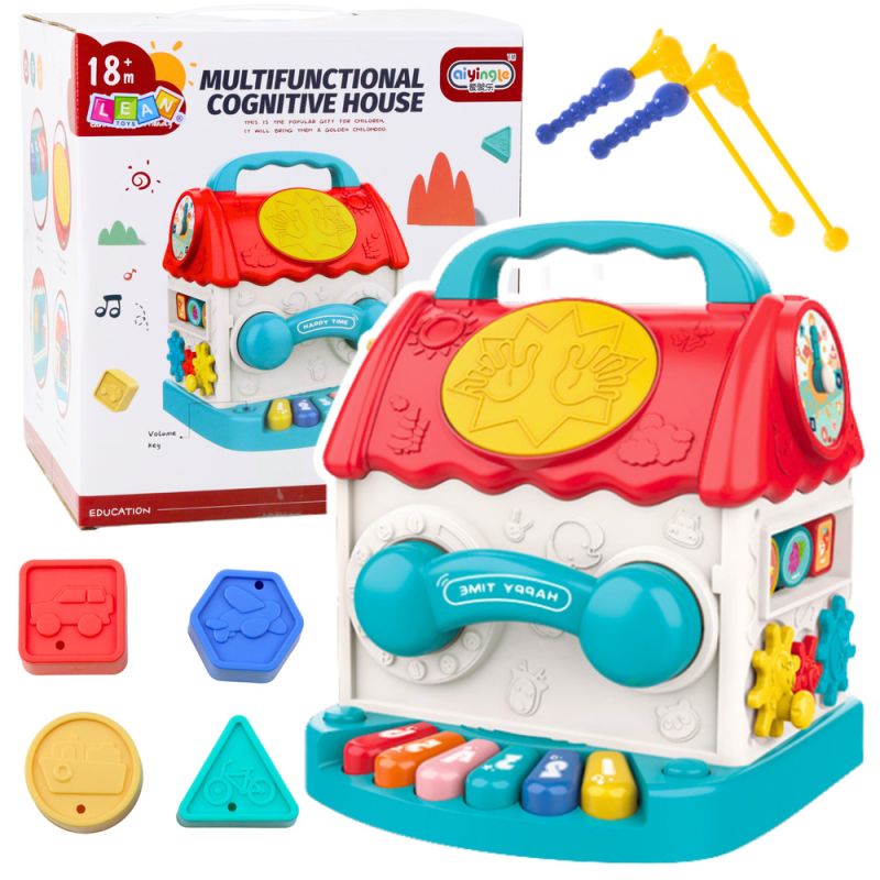 Cubo Interactivo Educativo Casa con Sonidos Coloridos
