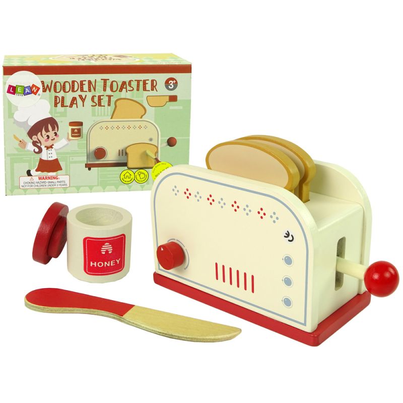 Accesorios de Tostadora de Madera para Cocina Infantil