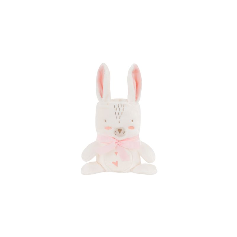 Manta de regalo bordada 3D Rabbits in Love Kikkaboo