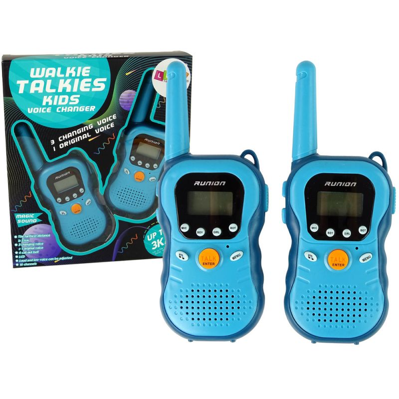 Walkie Talkies Azul para Niños con 16 Canales