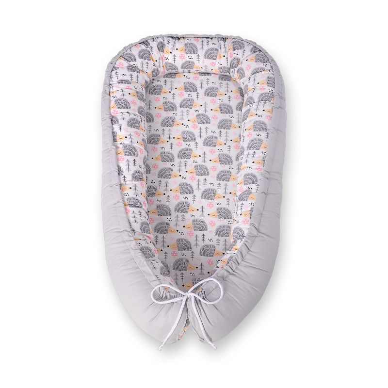 Nido Premium Doble Cara para Bebés My Sweet Baby - Hedgehogs Grey