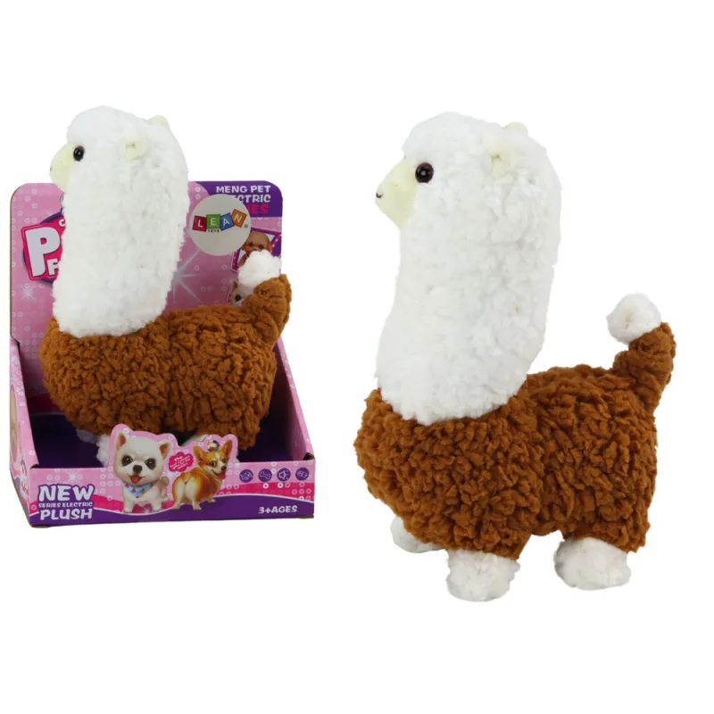 Llama Interactiva Mascota Alpaca Juega 23 cm