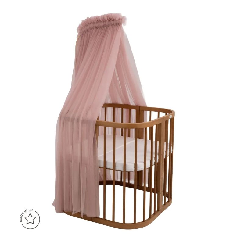 Dosel de tul Woody – Rosa palo