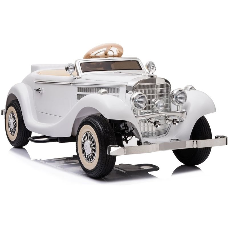 Coche Eléctrico Infantil Mercedes 540K Blanco con Control Remoto