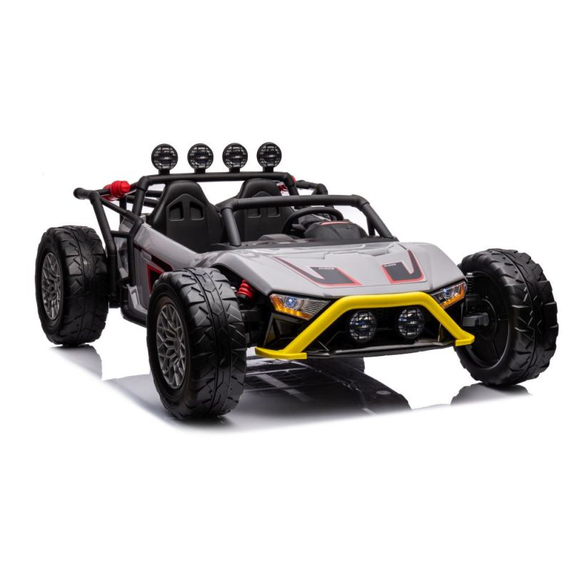 Coche eléctrico infantil JS3168 gris 24V con mando