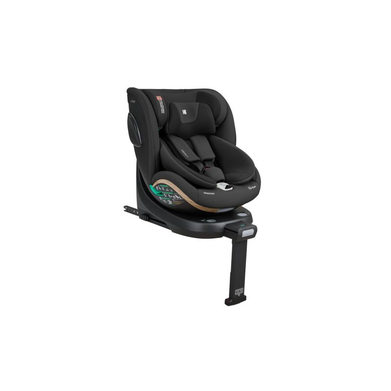 Silla de Coche Infantil i-Size 40-150 cm Negra Kikkaboo con pata de Apoyo